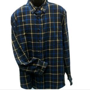George Mens Long Sleeve Shirt Blue Multi Plaid